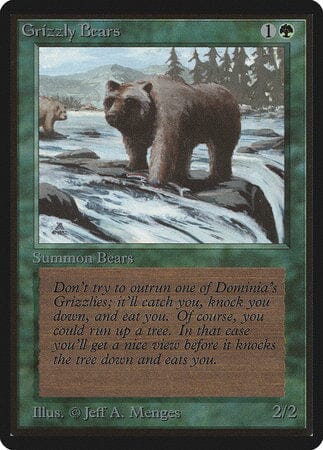 Grizzly Bears [Limited Edition Beta] MTG Single Magic: The Gathering  | Multizone: Comics And Games