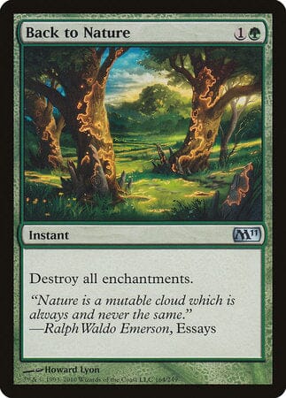 Back to Nature [Magic 2011] MTG Single Magic: The Gathering  | Multizone: Comics And Games