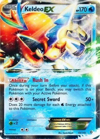 Keldeo EX (49/149) (Jumbo Card) [Black & White: Boundaries Crossed] Pokemon Single Pokémon  | Multizone: Comics And Games