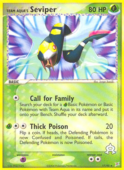 Team Aqua's Seviper (17/95) [EX: Team Magma vs Team Aqua] Pokemon Single Pokémon  | Multizone: Comics And Games