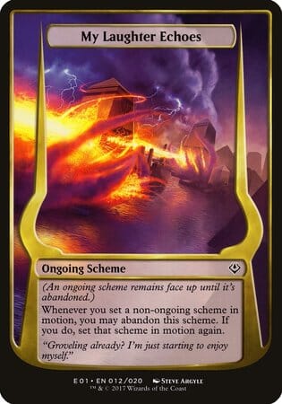 My Laughter Echoes (Archenemy: Nicol Bolas) [Archenemy: Nicol Bolas Schemes] MTG Single Magic: The Gathering  | Multizone: Comics And Games