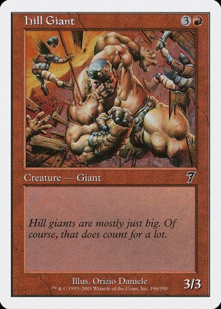 Hill Giant [Seventh Edition] MTG Single Magic: The Gathering  | Multizone: Comics And Games