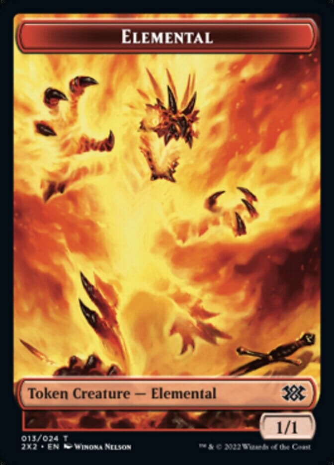 Elemental // Vampire Double-sided Token [Double Masters 2022 Tokens] MTG Single Magic: The Gathering  | Multizone: Comics And Games