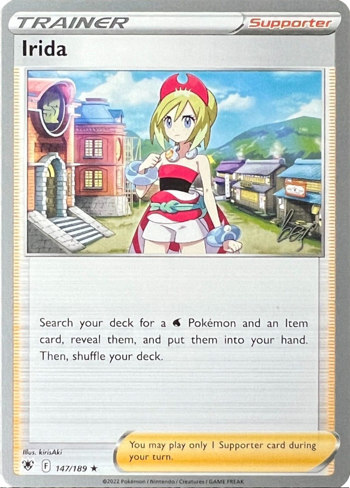 Irida (147/189) (Cheryl Again - Sebastian Lashmet) [World Championships 2022] Pokemon Single Pokémon  | Multizone: Comics And Games