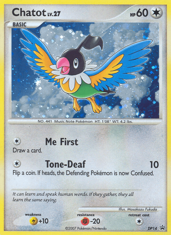 Chatot (DP14) [Diamond & Pearl: Black Star Promos] Pokemon Single Pokémon  | Multizone: Comics And Games