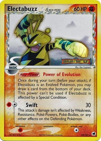 Electabuzz (29/101) (Delta Species) (Stamped) [EX: Dragon Frontiers] Pokemon Single Pokémon  | Multizone: Comics And Games