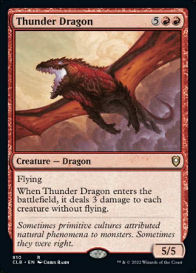 Thunder Dragon [Commander Legends: Battle for Baldur's Gate] MTG Single Magic: The Gathering  | Multizone: Comics And Games