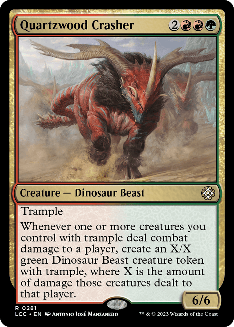 Quartzwood Crasher [The Lost Caverns of Ixalan Commander] MTG Single Magic: The Gathering  | Multizone: Comics And Games