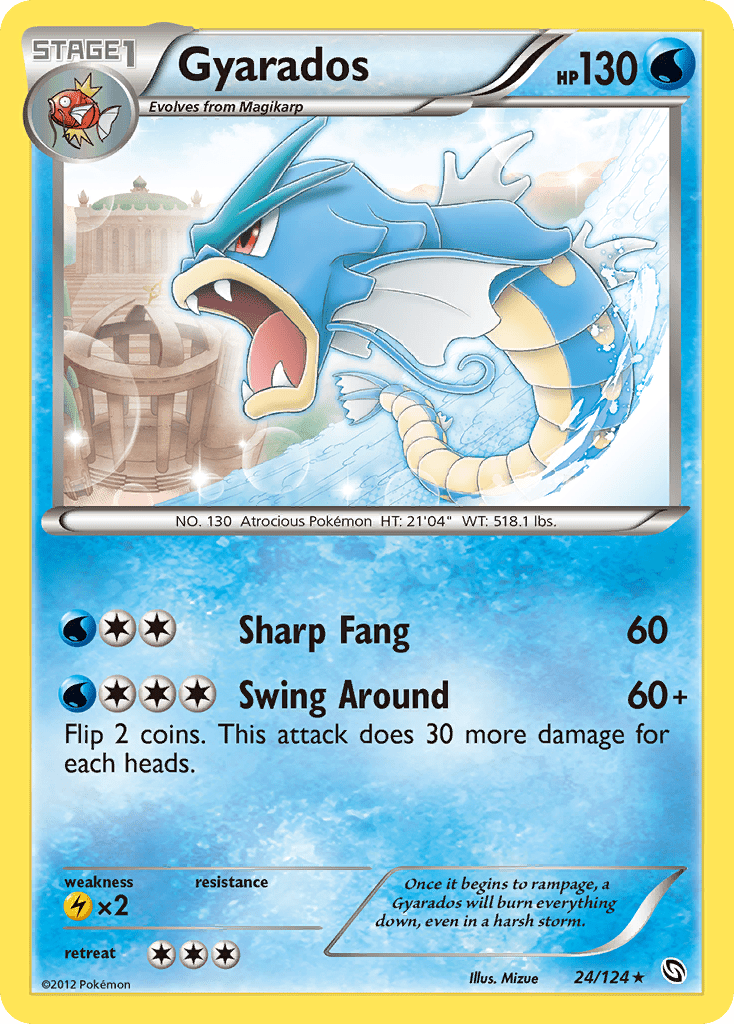 Gyarados (24/124) [Black & White: Dragons Exalted] Pokemon Single Pokémon  | Multizone: Comics And Games