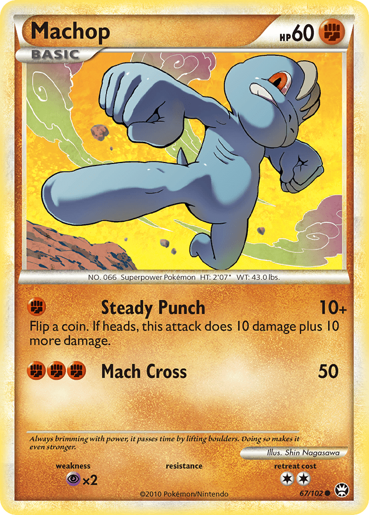 Machop (67/102) [HeartGold & SoulSilver: Triumphant] Pokemon Single Pokémon  | Multizone: Comics And Games