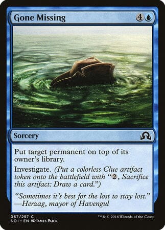 Gone Missing [Shadows over Innistrad] MTG Single Magic: The Gathering  | Multizone: Comics And Games