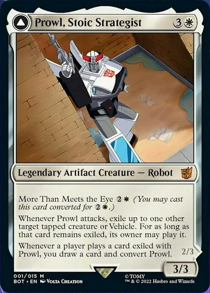 Prowl, Stoic Strategist // Prowl, Pursuit Vehicle [Universes Beyond: Transformers] MTG Single Magic: The Gathering  | Multizone: Comics And Games