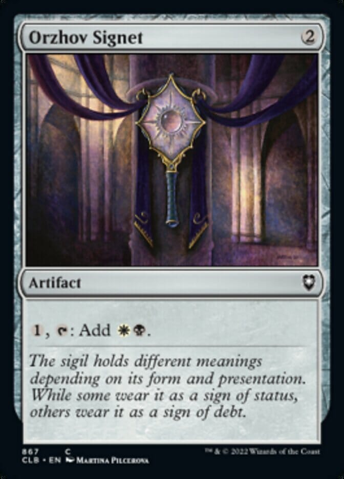 Orzhov Signet [Commander Legends: Battle for Baldur's Gate] MTG Single Magic: The Gathering  | Multizone: Comics And Games