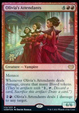 Olivia's Attendants [Innistrad: Crimson Vow Prerelease Promos] MTG Single Magic: The Gathering  | Multizone: Comics And Games