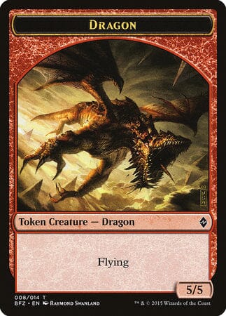Dragon Token [Battle for Zendikar Tokens] MTG Single Magic: The Gathering  | Multizone: Comics And Games