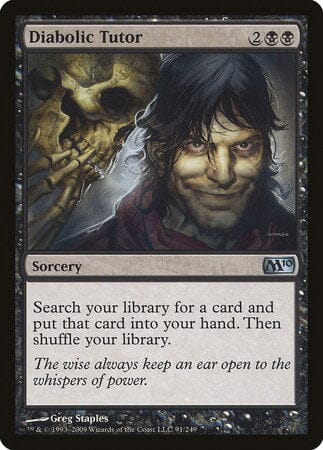 Diabolic Tutor [Magic 2010] MTG Single Magic: The Gathering  | Multizone: Comics And Games