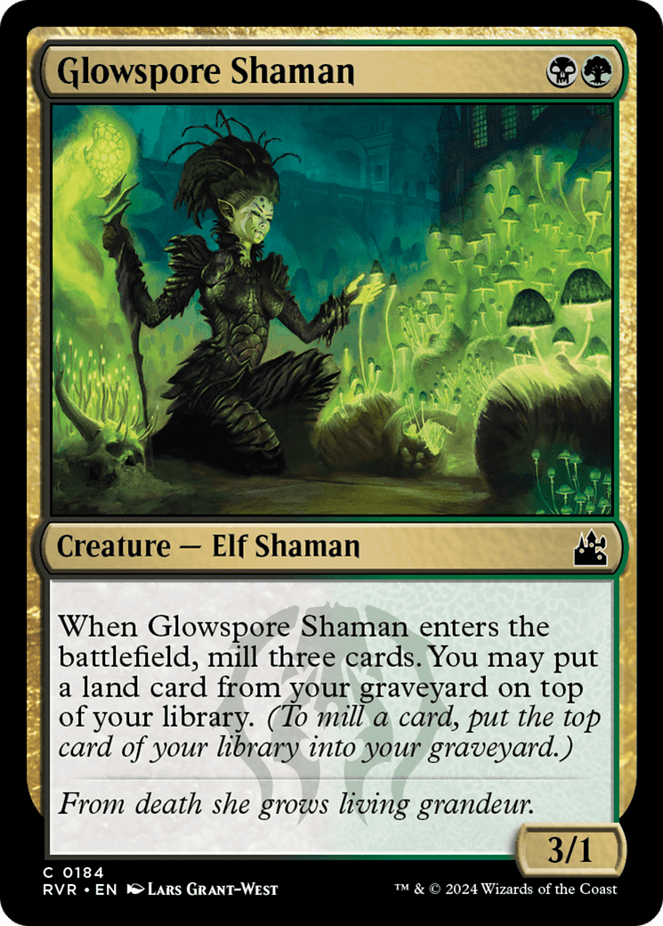 Glowspore Shaman [Ravnica Remastered] MTG Single Magic: The Gathering  | Multizone: Comics And Games