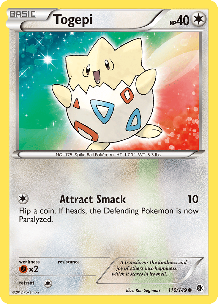 Togepi (110/149) [Black & White: Boundaries Crossed] Pokemon Single Pokémon  | Multizone: Comics And Games