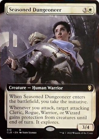 Seasoned Dungeoneer (Extended Art) [Commander Legends: Battle for Baldur's Gate] MTG Single Magic: The Gathering  | Multizone: Comics And Games