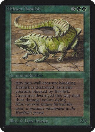 Thicket Basilisk [Limited Edition Alpha] MTG Single Magic: The Gathering  | Multizone: Comics And Games