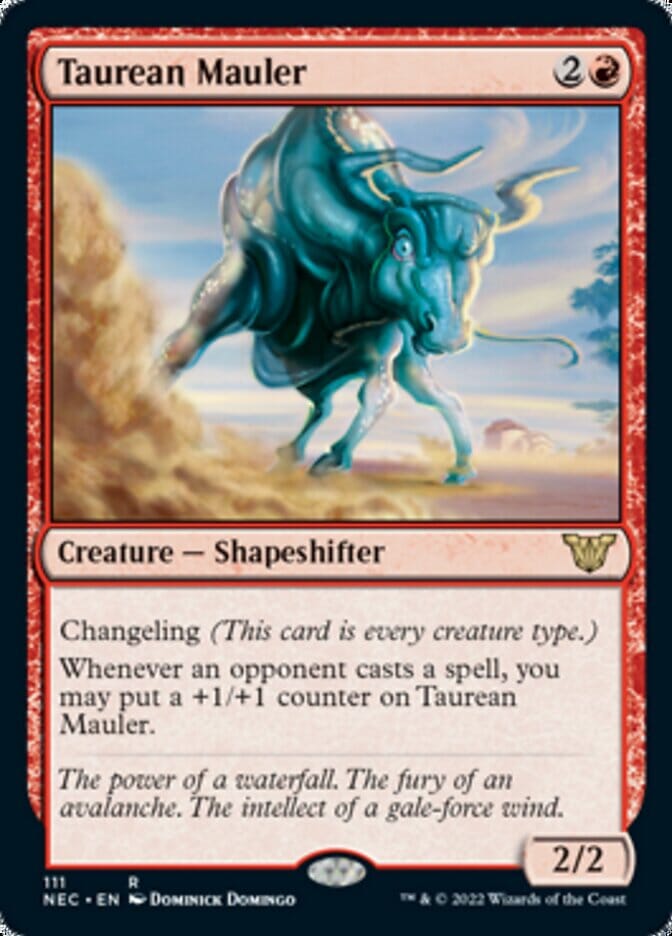 Taurean Mauler [Kamigawa: Neon Dynasty Commander] MTG Single Magic: The Gathering  | Multizone: Comics And Games