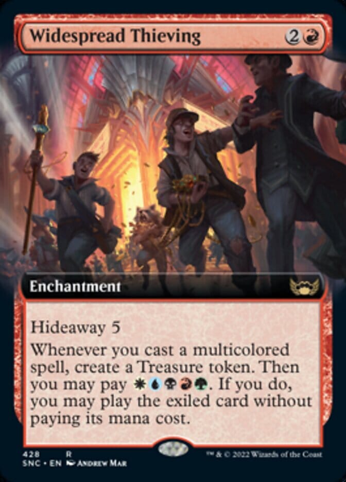 Widespread Thieving (Extended Art) [Streets of New Capenna] MTG Single Magic: The Gathering  | Multizone: Comics And Games