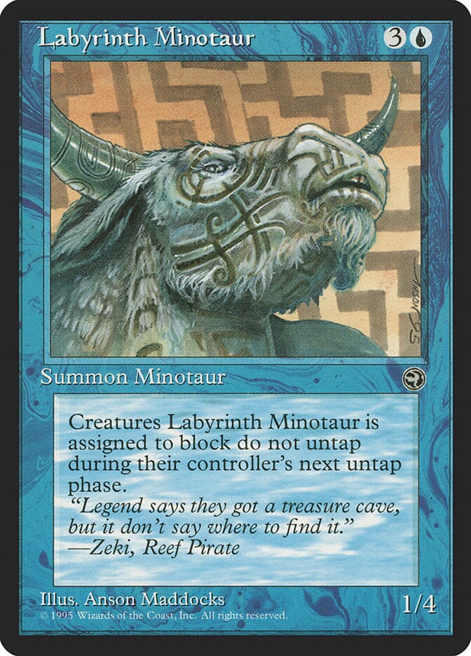 Labyrinth Minotaur (Zeki Flavor Text) [Homelands] MTG Single Magic: The Gathering  | Multizone: Comics And Games