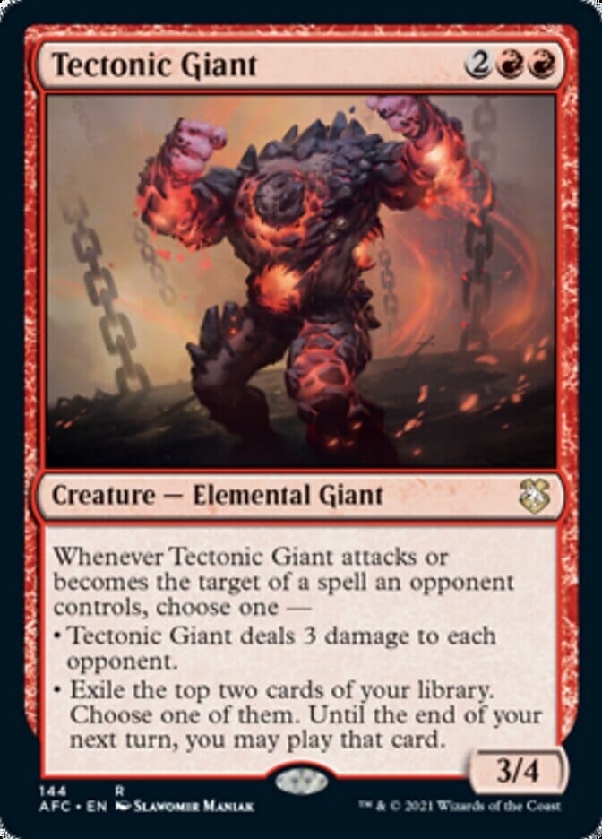 Tectonic Giant [Dungeons & Dragons: Adventures in the Forgotten Realms Commander] MTG Single Magic: The Gathering  | Multizone: Comics And Games