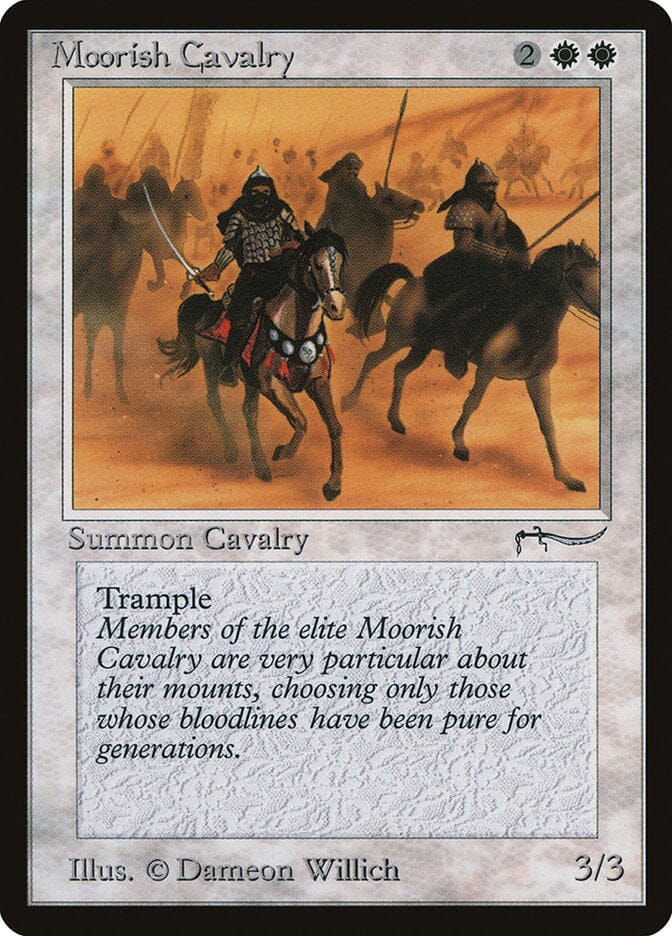 Moorish Cavalry (Dark Mana Cost) [Arabian Nights] MTG Single Magic: The Gathering  | Multizone: Comics And Games