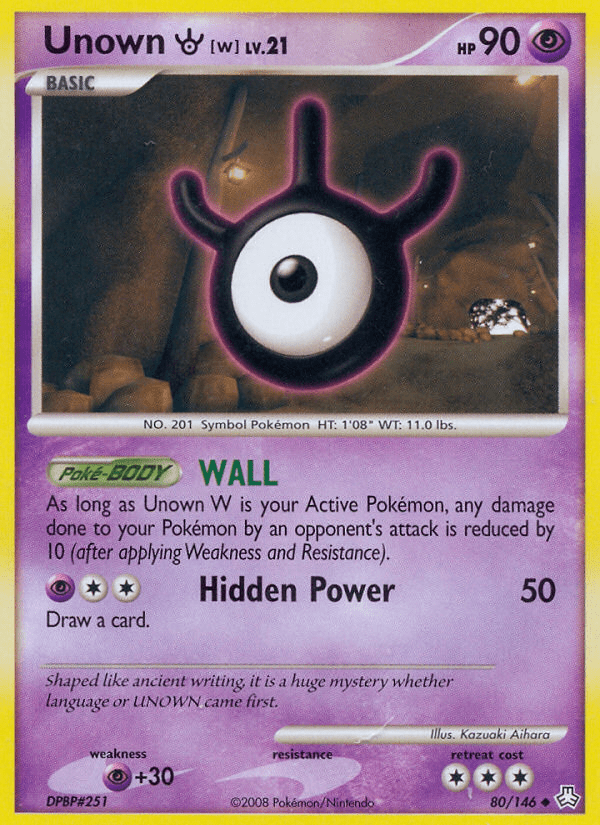 Unown W (80/146) [Diamond & Pearl: Legends Awakened] Pokemon Single Pokémon  | Multizone: Comics And Games