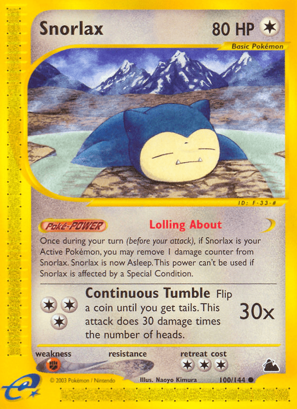 Snorlax (100/144) [Skyridge] Pokemon Single Pokémon  | Multizone: Comics And Games