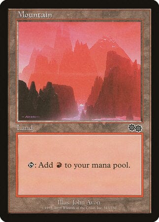Mountain (343) [Urza's Saga] MTG Single Magic: The Gathering  | Multizone: Comics And Games