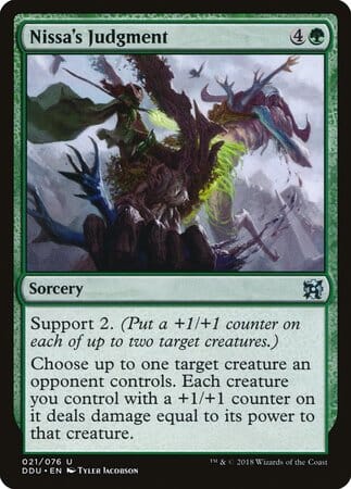 Nissa's Judgment [Duel Decks: Elves vs. Inventors] MTG Single Magic: The Gathering  | Multizone: Comics And Games