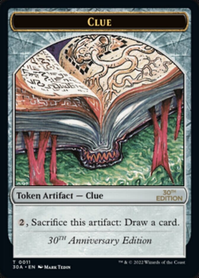 Clue Token (011) [30th Anniversary Tokens] MTG Single Magic: The Gathering  | Multizone: Comics And Games