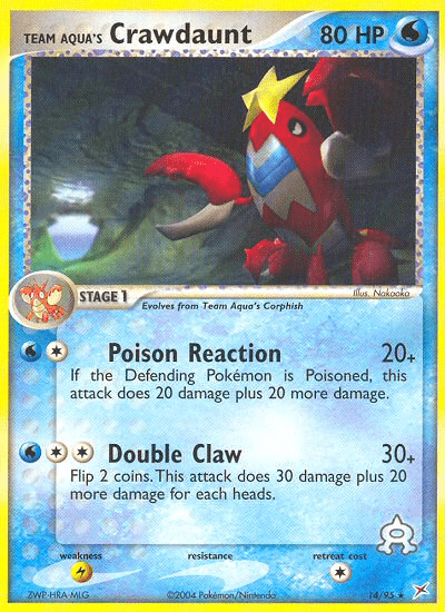 Team Aqua's Crawdaunt (14/95) [EX: Team Magma vs Team Aqua] Pokemon Single Pokémon  | Multizone: Comics And Games