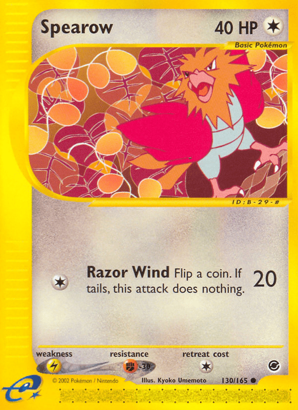 Spearow (130/165) [Expedition: Base Set] Pokemon Single Pokémon  | Multizone: Comics And Games