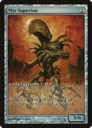 Myr Superion [New Phyrexia Promos] MTG Single Magic: The Gathering  | Multizone: Comics And Games