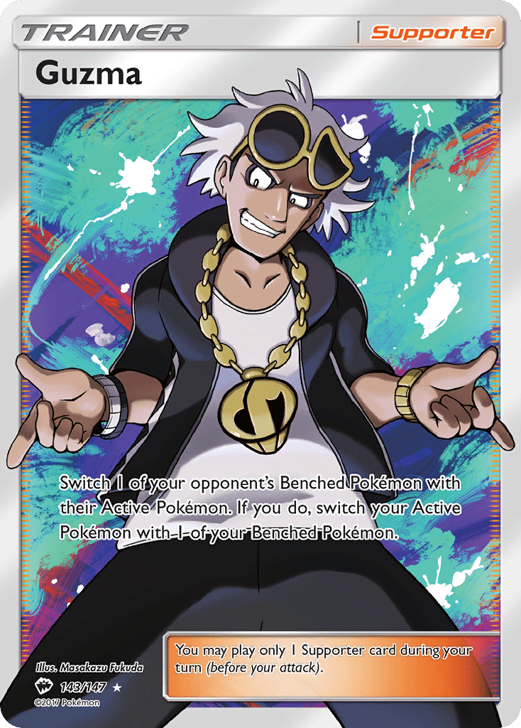 Guzma (143/147) [Sun & Moon: Burning Shadows] Pokemon Single Pokémon  | Multizone: Comics And Games