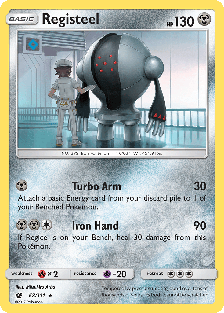 Registeel (68/111) [Sun & Moon: Crimson Invasion] Pokemon Single Pokémon  | Multizone: Comics And Games