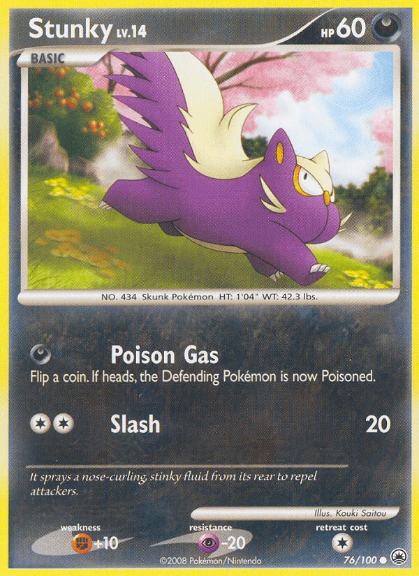 Stunky (76/100) [Diamond & Pearl: Majestic Dawn] Pokemon Single Pokémon  | Multizone: Comics And Games