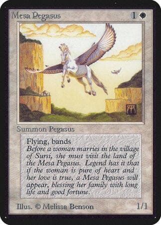 Mesa Pegasus [Limited Edition Alpha] MTG Single Magic: The Gathering  | Multizone: Comics And Games
