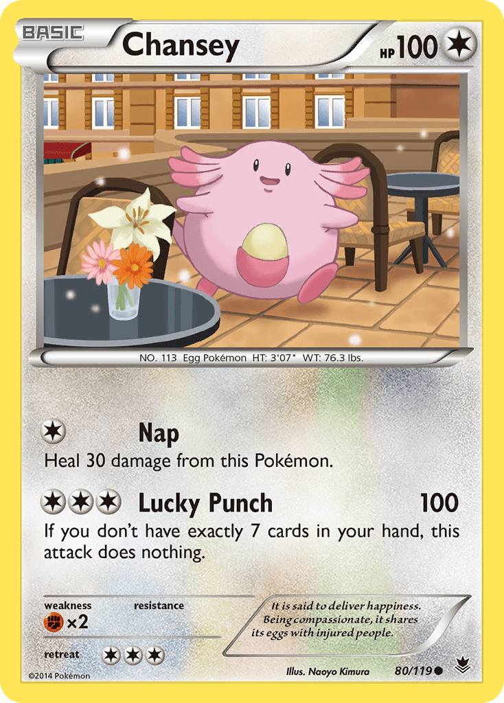 Chansey (80/119) [XY: Phantom Forces] Pokemon Single Pokémon  | Multizone: Comics And Games
