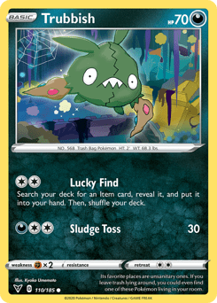 Trubbish (110/185) [Sword & Shield: Vivid Voltage] Pokemon Single Pokémon  | Multizone: Comics And Games