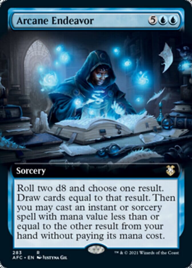 Arcane Endeavor (Extended) [Dungeons & Dragons: Adventures in the Forgotten Realms Commander] MTG Single Magic: The Gathering  | Multizone: Comics And Games