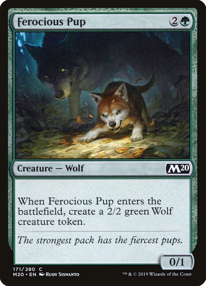Ferocious Pup [Core Set 2020] MTG Single Magic: The Gathering  | Multizone: Comics And Games