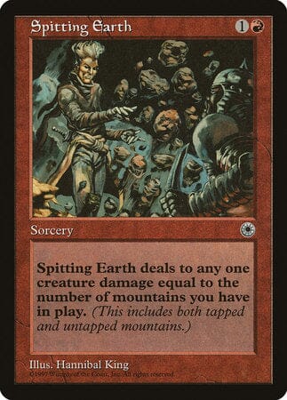 Spitting Earth [Portal] MTG Single Magic: The Gathering  | Multizone: Comics And Games