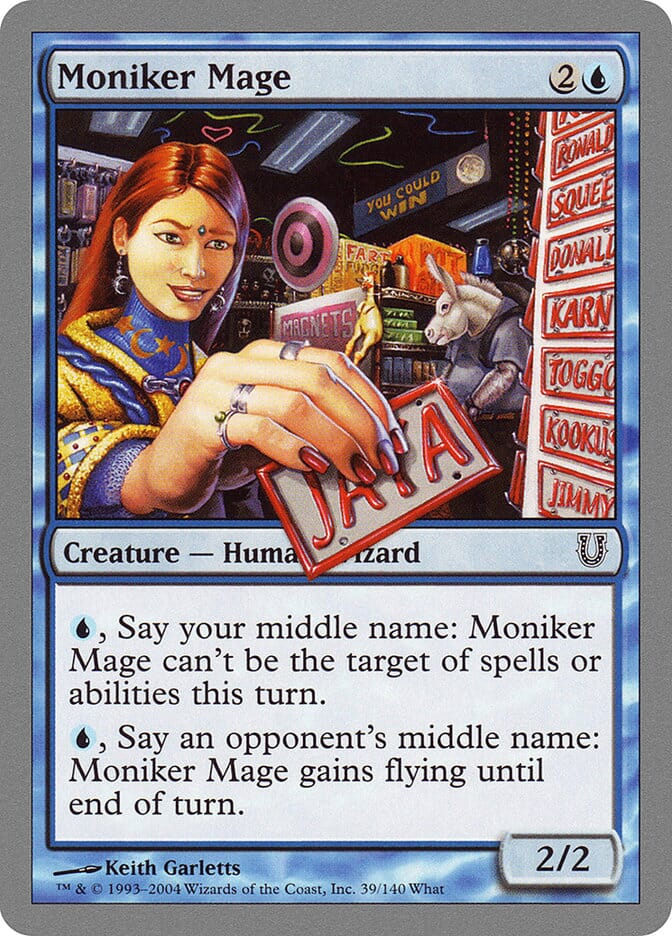Moniker Mage [Unhinged] MTG Single Magic: The Gathering  | Multizone: Comics And Games