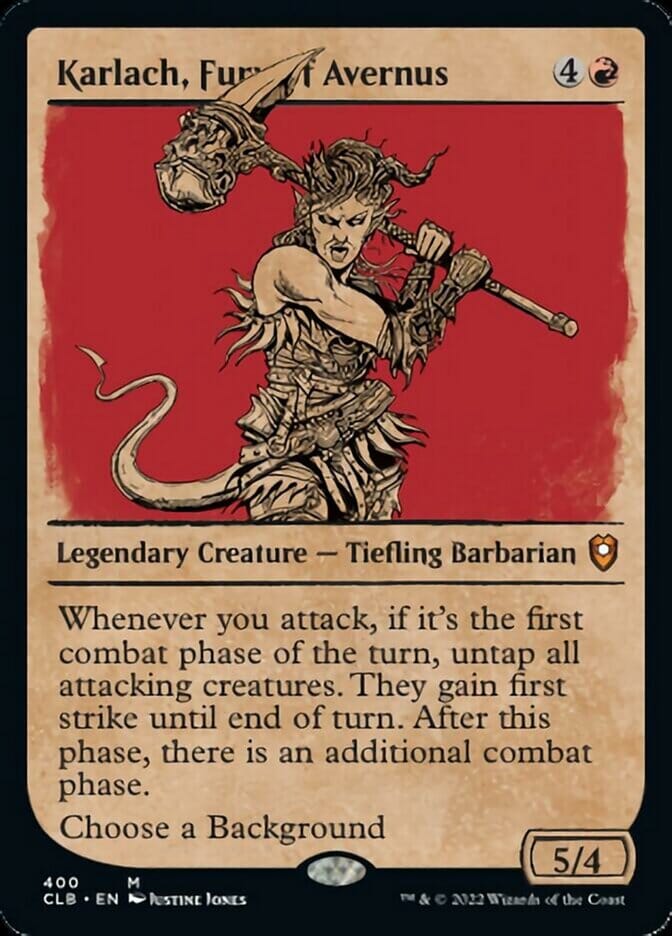 Karlach, Fury of Avernus (Showcase) [Commander Legends: Battle for Baldur's Gate] MTG Single Magic: The Gathering  | Multizone: Comics And Games