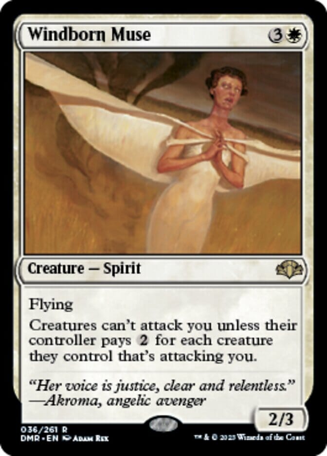 Windborn Muse [Dominaria Remastered] MTG Single Magic: The Gathering  | Multizone: Comics And Games