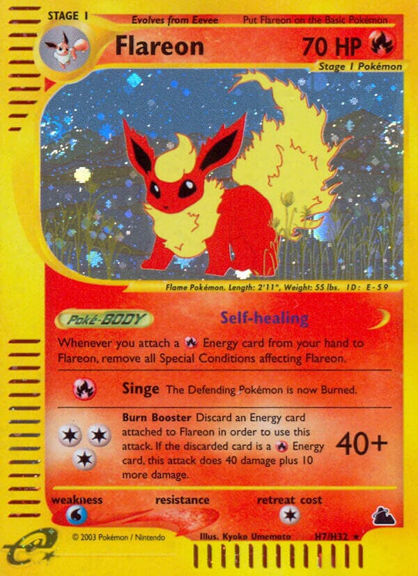 Flareon (H7/H32) [Skyridge] Pokemon Single Pokémon  | Multizone: Comics And Games